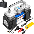 Pack of 2 Portable 12Volt 150PSI Tire Inflator Air Compressor with Digital Pressure Gauge I735