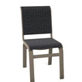 Textured Desert Titanium Patio Dining Side Chair N77206
