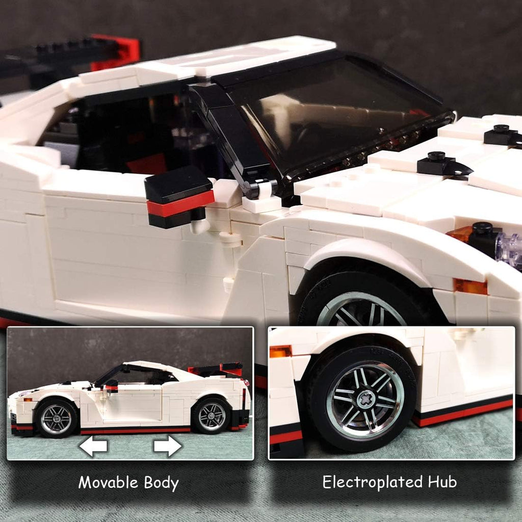 1:14 Scale MOC Building Blocks Race Car Model (1024 Pcs) Pack of 2 O197
