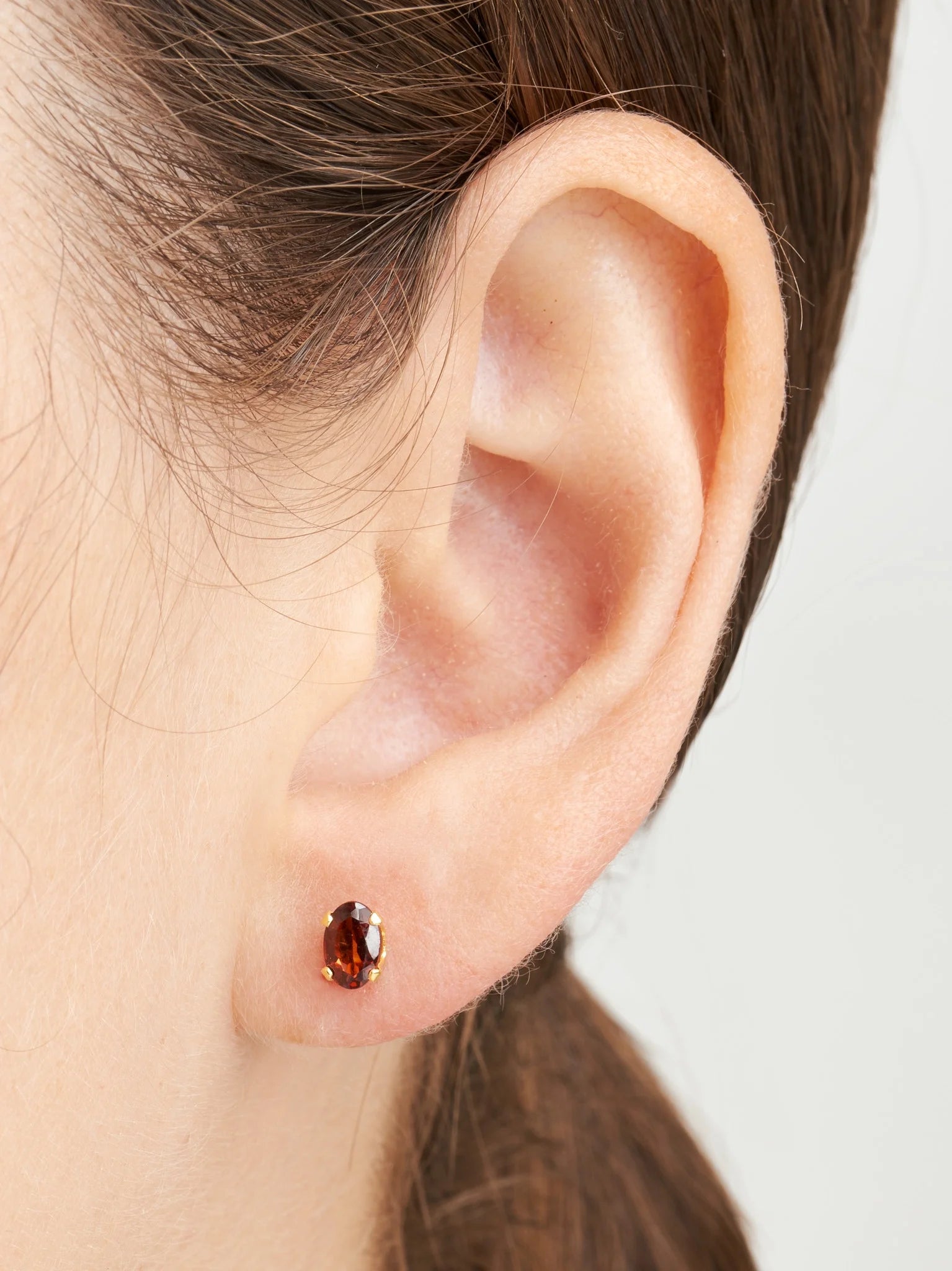 18K Gold over Sterling Silver Stud Earring Set A62540