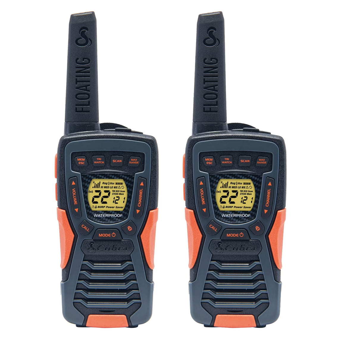 Floating Rechargeable Two-Way Radios (2-Pack) R5713