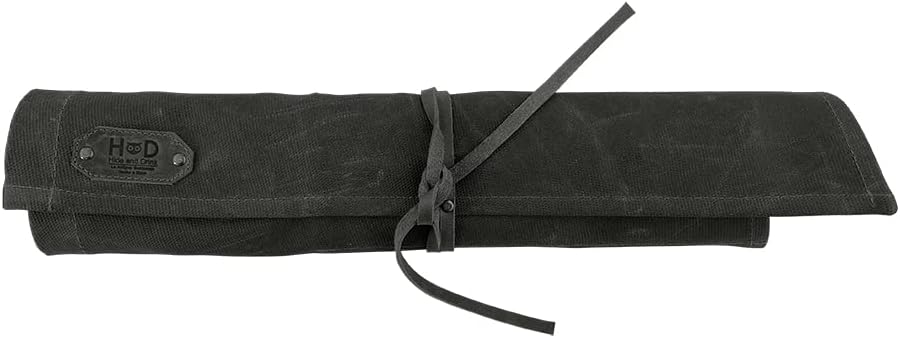 Waxed Canvas Tool Roll 15 Pockets Charcoal Black Pack of 2 E734