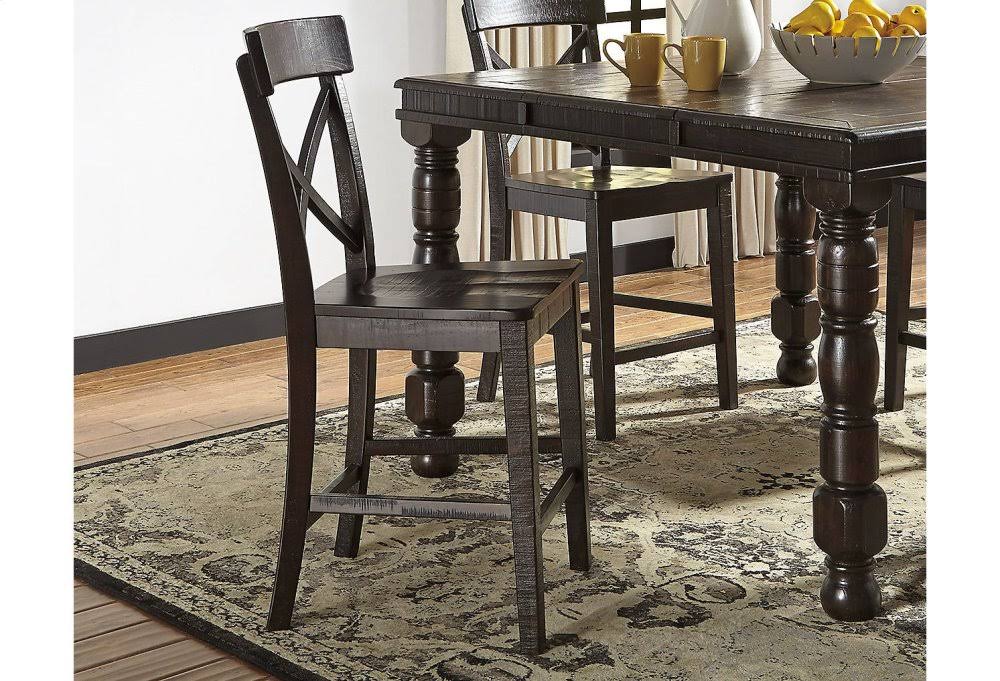 Dark Brown Barstool Set of 2 B671