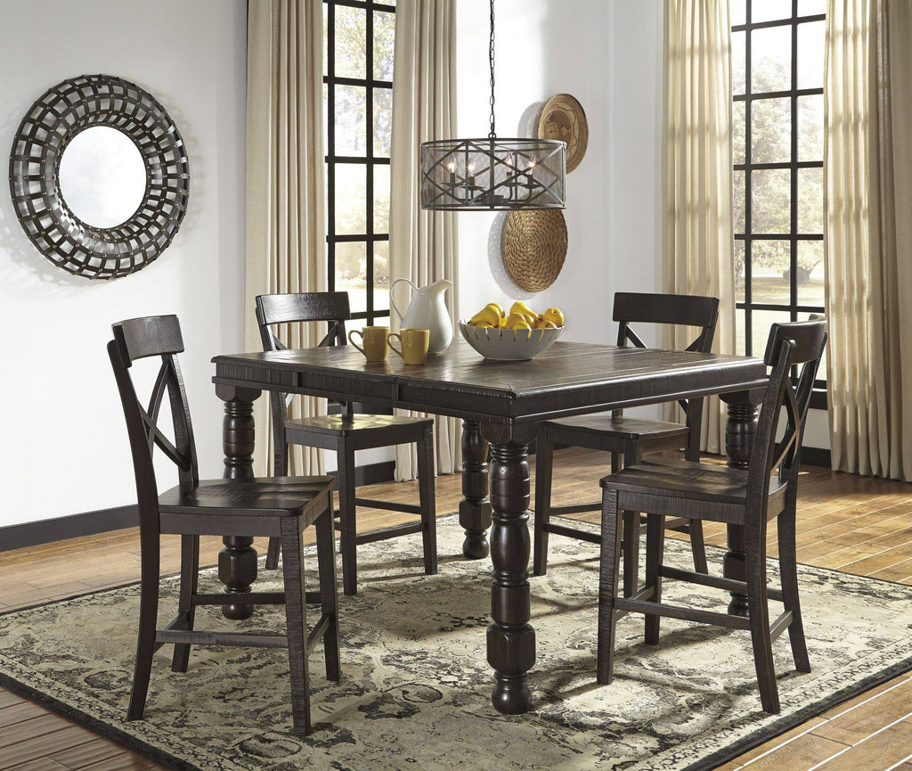 Dark Brown Barstool Set of 2 B671