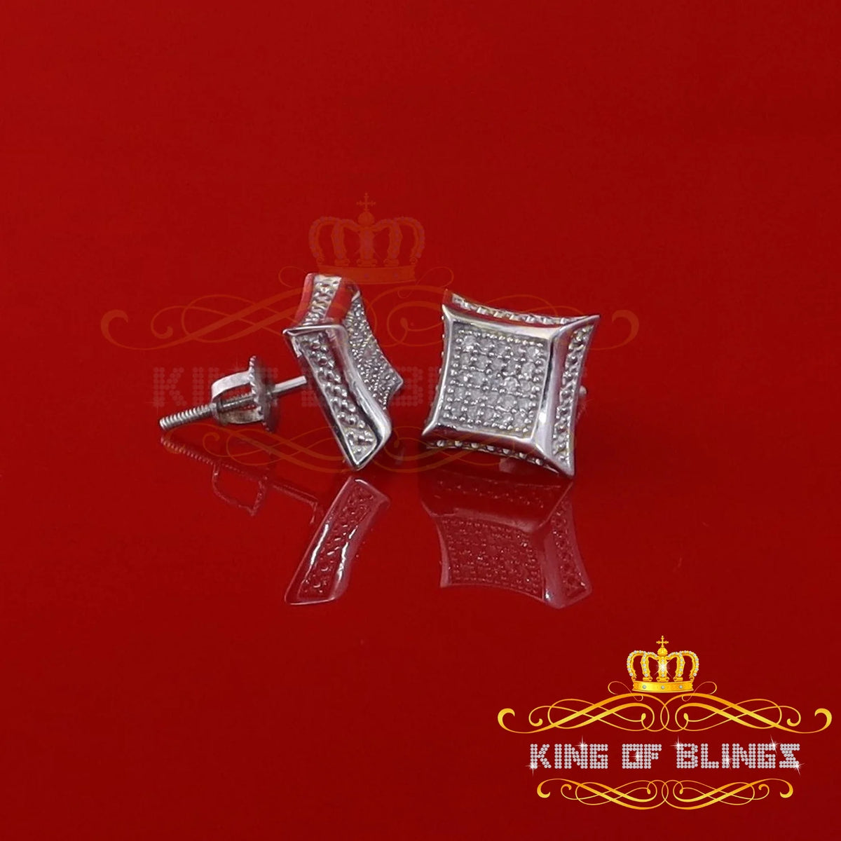 White Kite Stud Earrings P3336