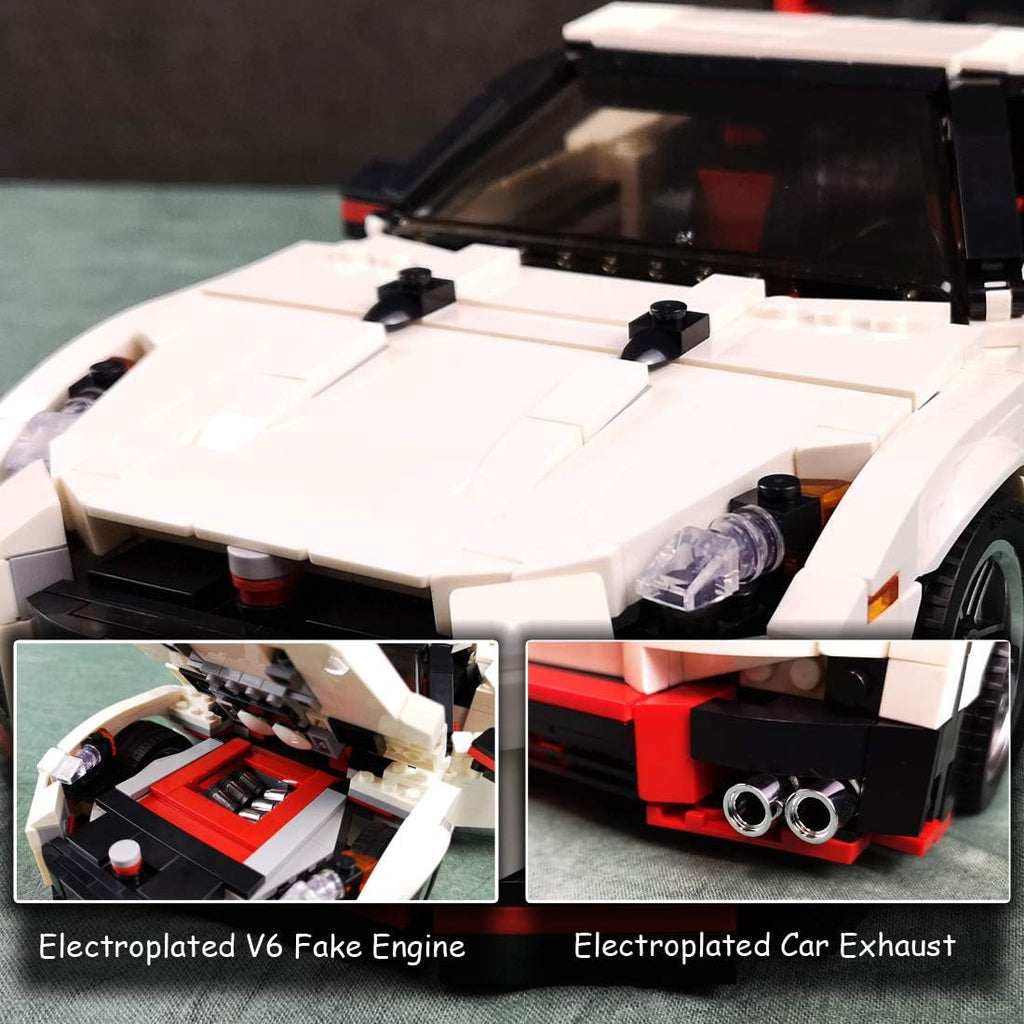 1:14 Scale MOC Building Blocks Race Car Model (1024 Pcs) Pack of 2 O197
