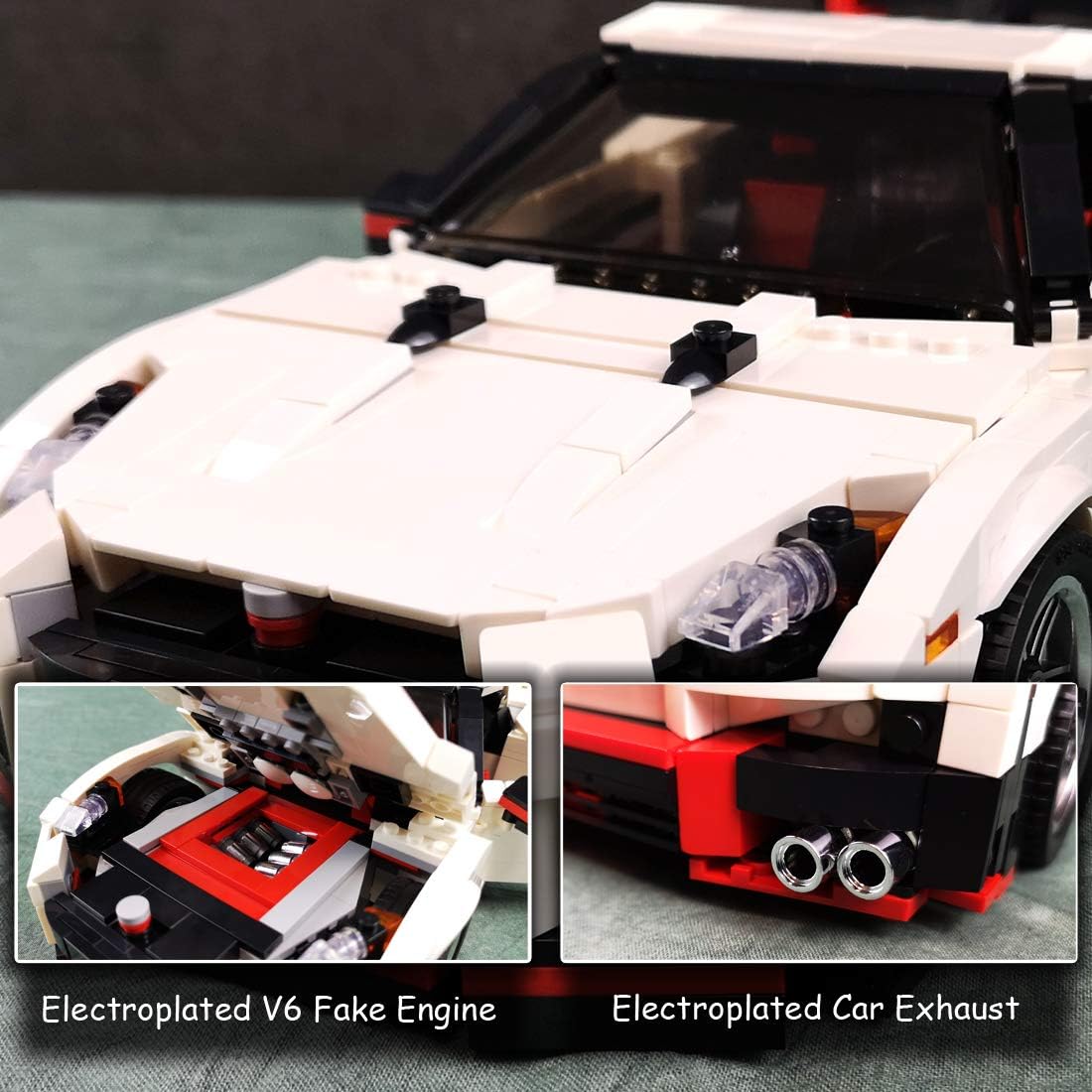 1:14 Scale MOC Building Blocks Race Car Model (1024 Pcs) Pack of 2 O197