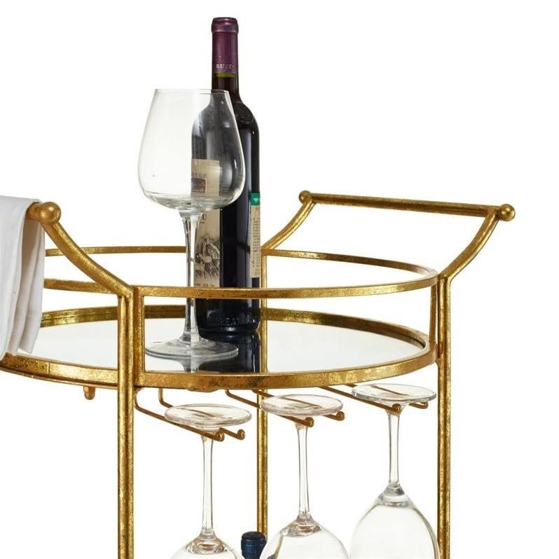 Gold Metal Bar Cart H262