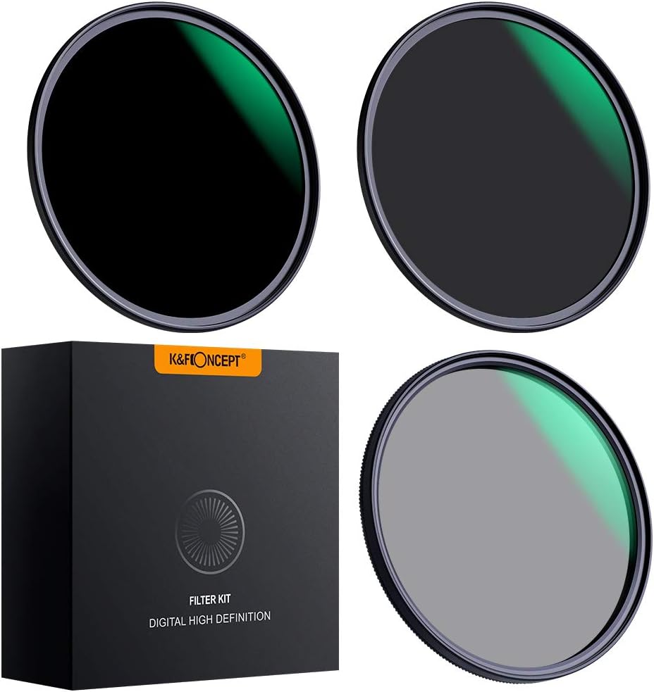 46mm ND8 ND64 CPL Circular Polarizer Filter Kit with Multi-Layer Coatings, Pack of 2 D9765