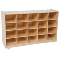 20 Tray Storage with Lime Green Trays N3829