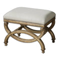 Natural Linen Small Bench S4212