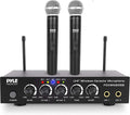 UHF Wireless Microphone System, Dual Bluetooth Cordless Microphone Set, 2 Handheld Transmitter Mic, Mixer Receiver, RCA V761556