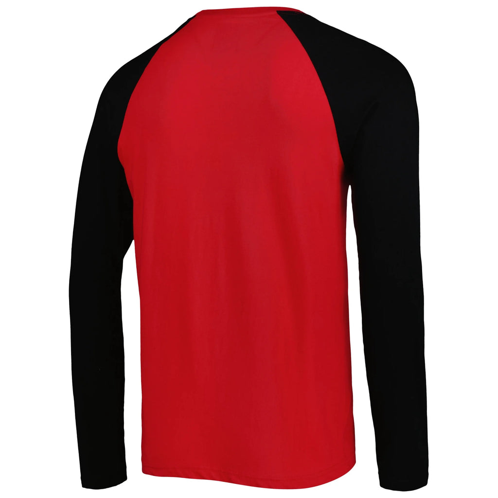 Red Atlanta Falcons Raglan Long Sleeve T-Shirt G2194
