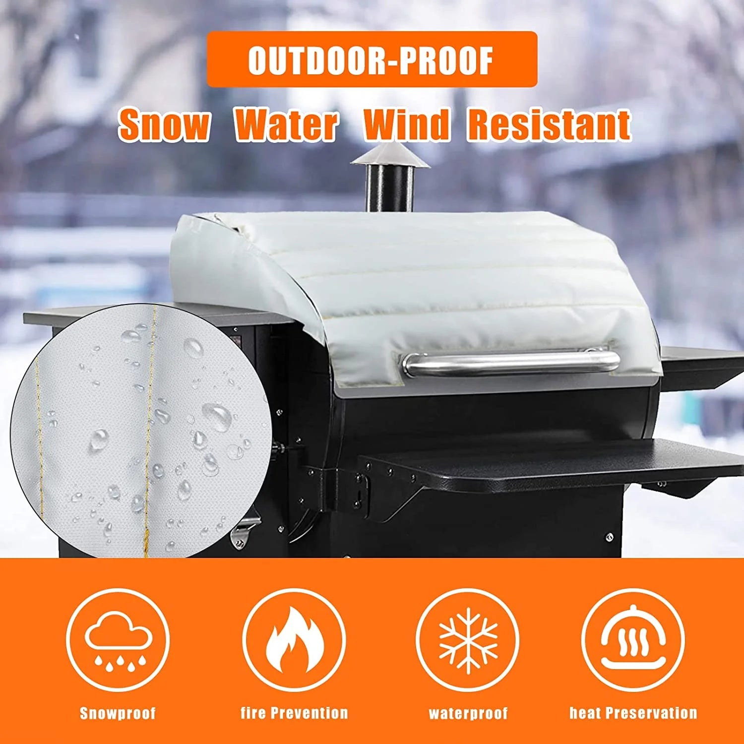Patio Grill Cover for Wood Pellet Grills H42601