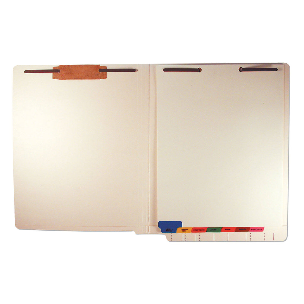 Medical Chart Divider Sets, Bottom Tab, 8 1/2 x 11 3/8, 40 N632008