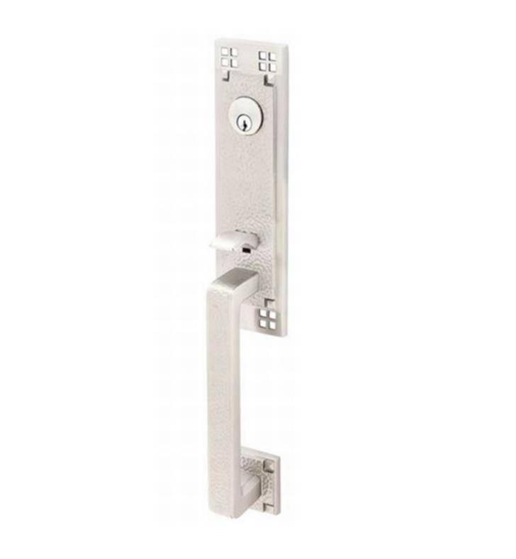 Satin Double Cylinder Keyed Entry Handleset T612911