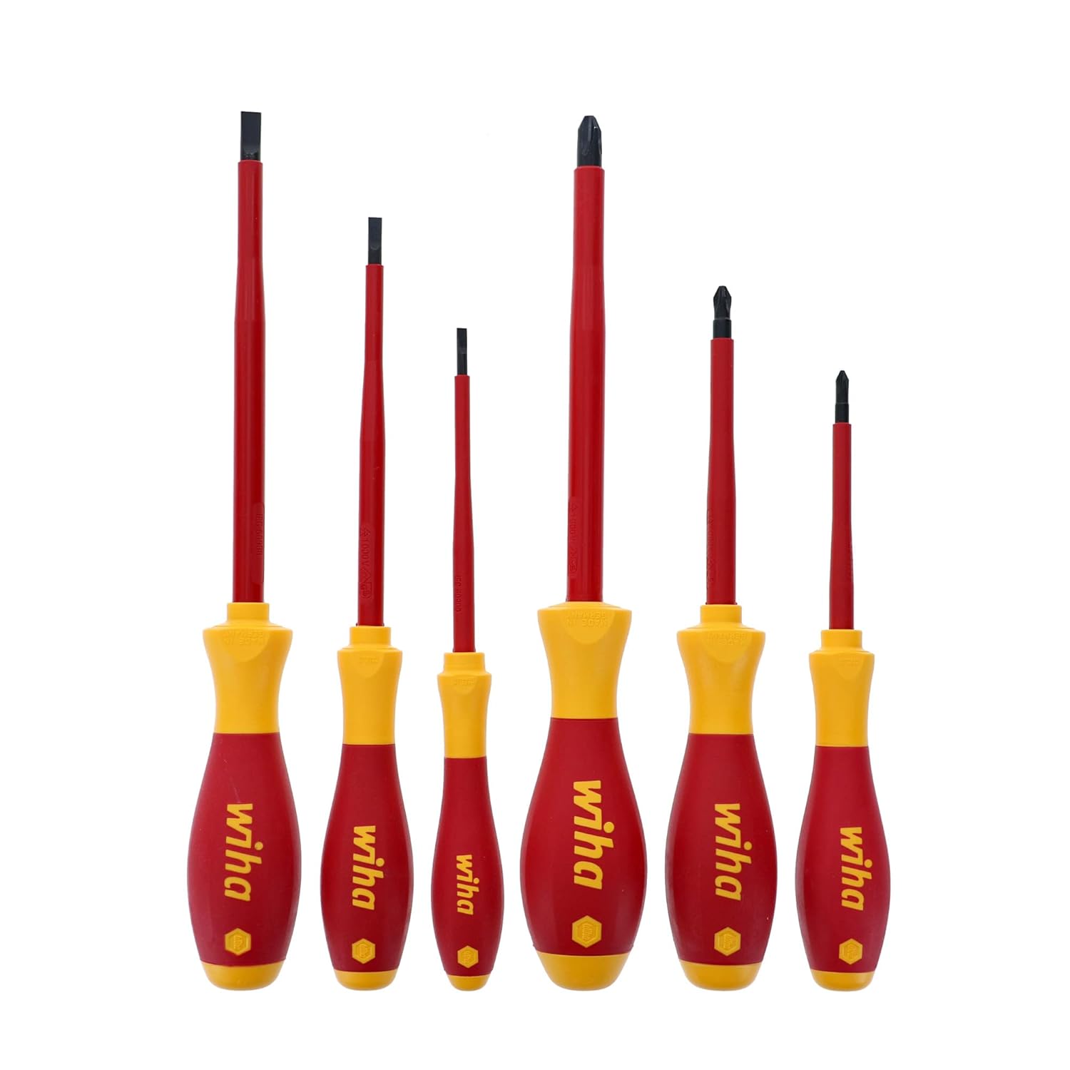 Slotted And Phillips Insulated Screwdriver Set, 1000 Volt Pack of 2 J714505