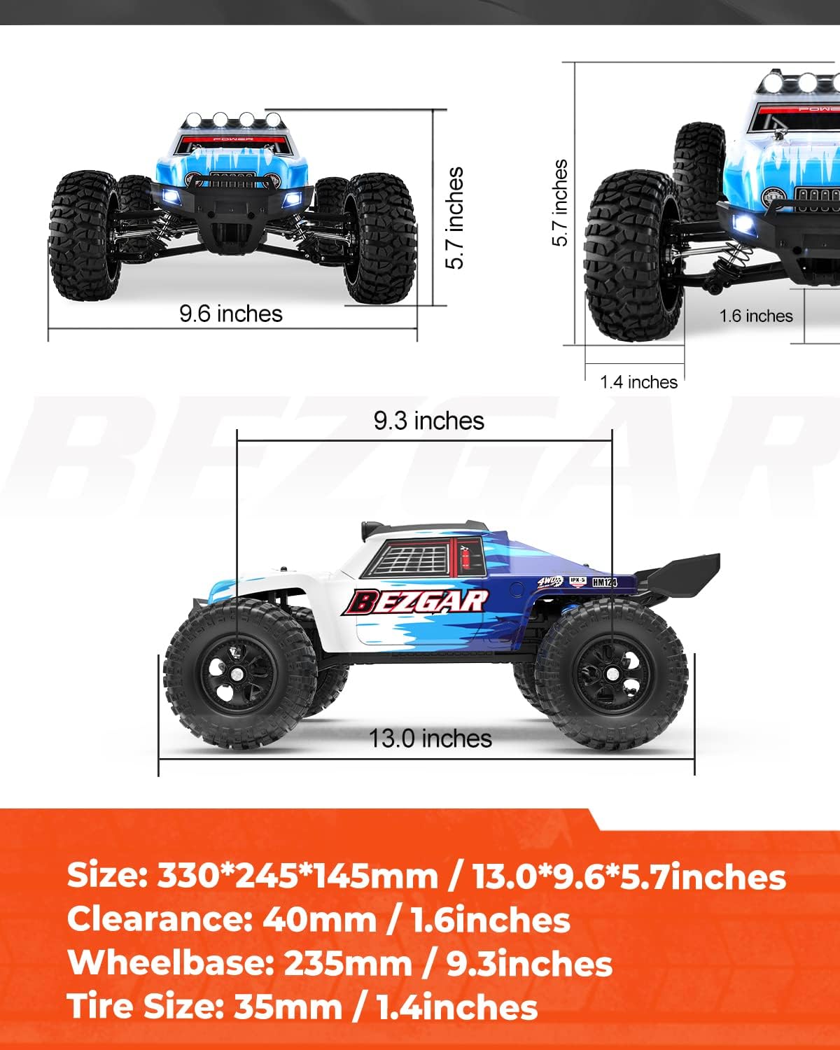 1:12 Scale 4WD Brushless Remote Control Truck R3360
