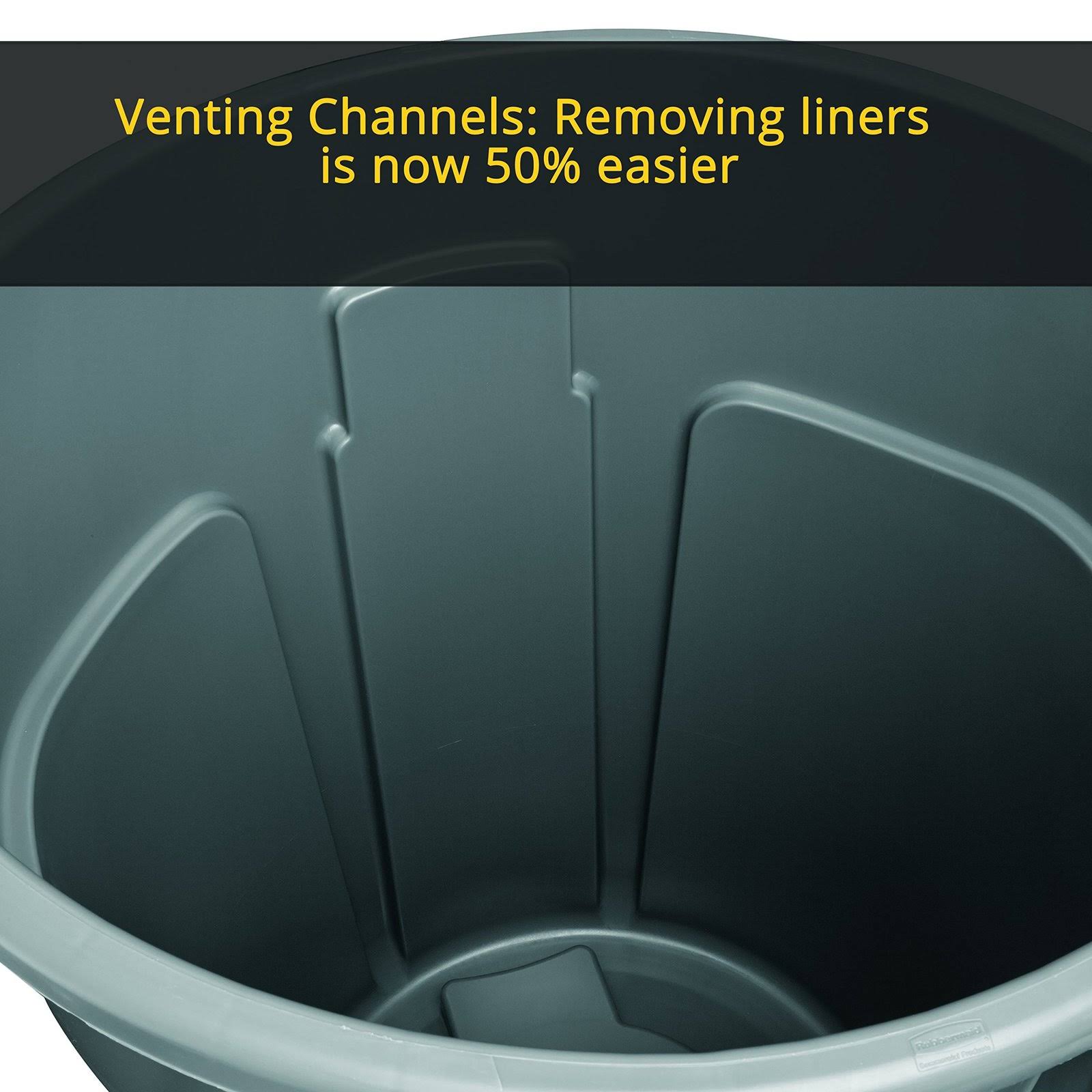 44 Gallon Black Trash Can X41865
