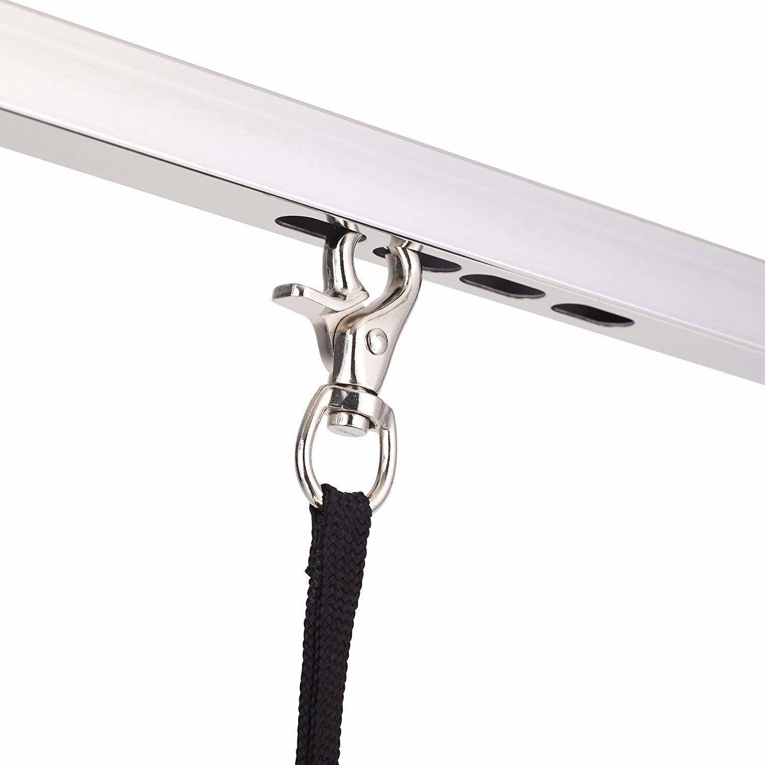 Adjustable Heavy Duty Dog Grooming Table with Arm, Noose, Mesh Tray O86499