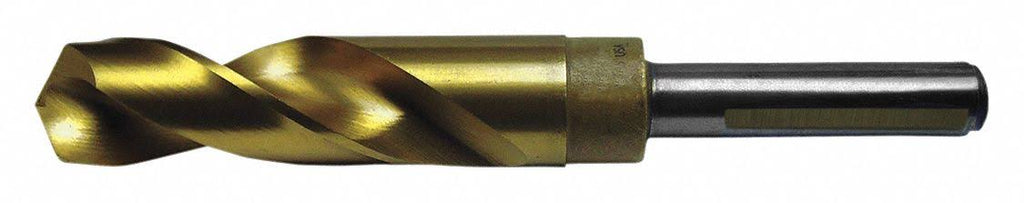 Reduced Shank Drill Bit, 1 in, 118°, Cobalt, Tin Q26574