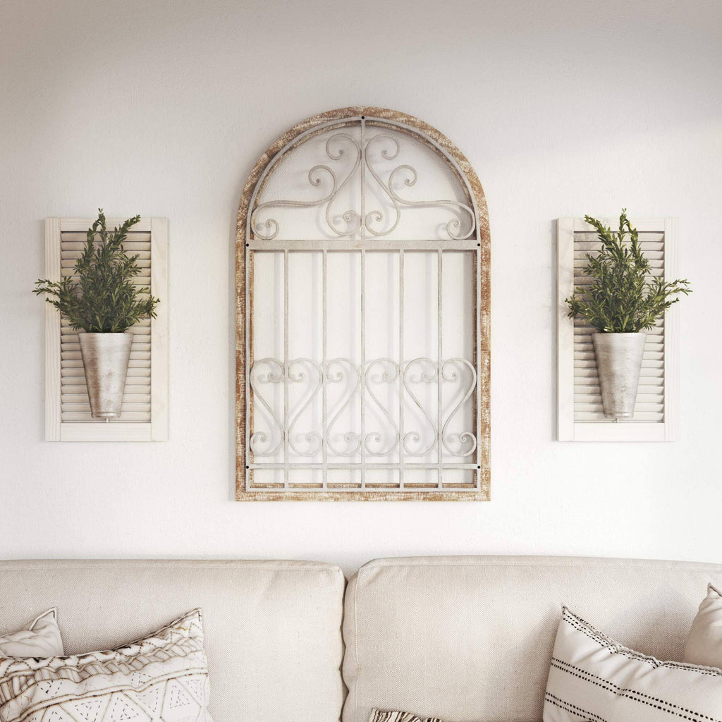 Gray Farmhouse Arch Wall Decor G75143