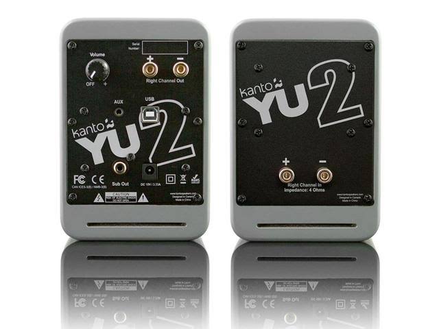 Matte Gray Powered Desktop Speakers V4409