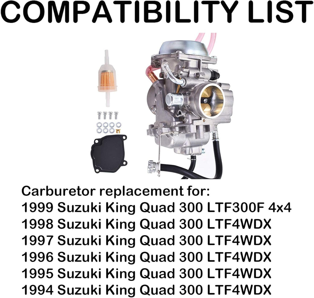 Carburetor Replacement for Suzuki King Quad 300 Pack of 2 P7593