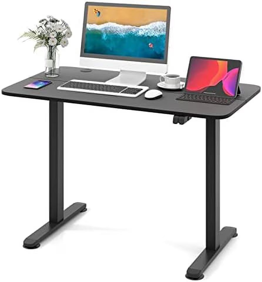Height Adjustable Electric Standing Desk with Splice Board J588493