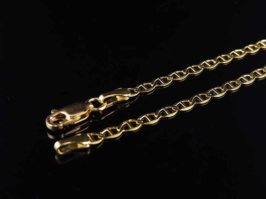 10K Solid Yellow Gold Mariner Style Chain 16-26 Inches Y236390