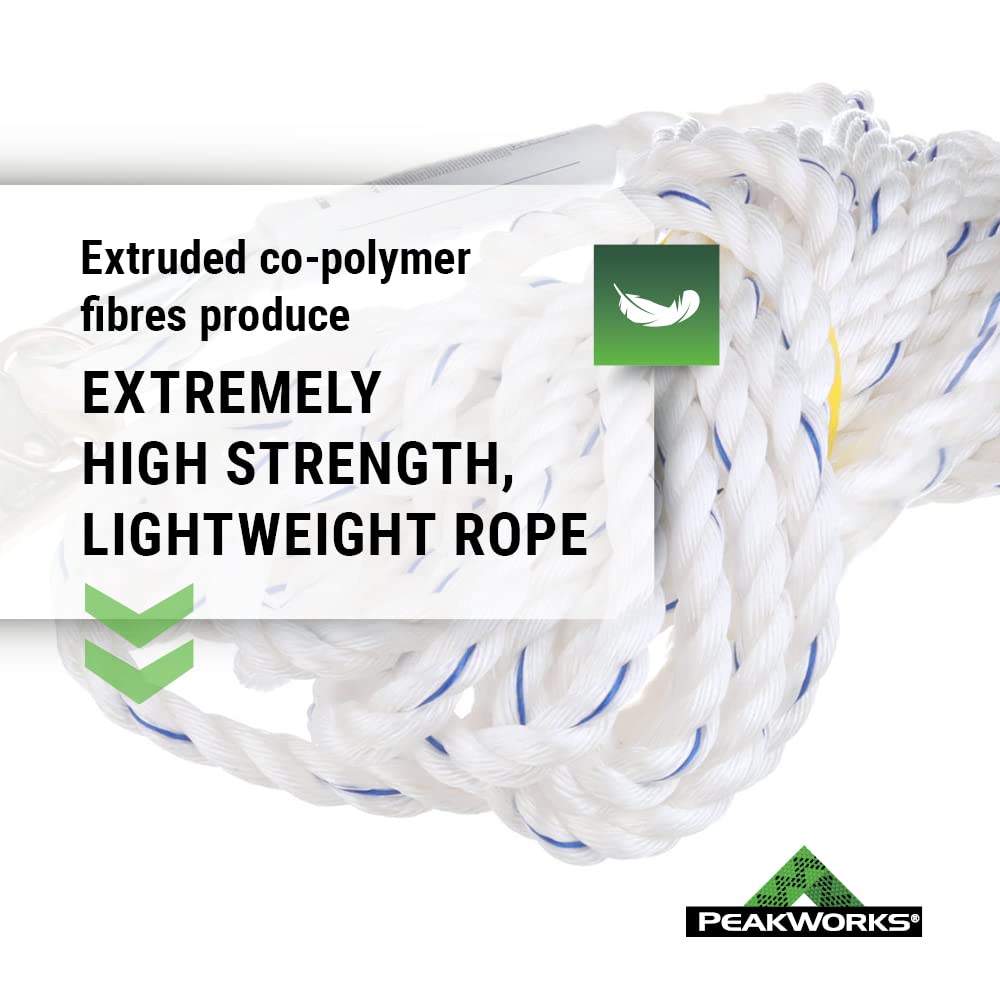 Galvanized Steel Snap Hook Safety Lifeline Rope Grab, 150 ft Vertical Cable T4101