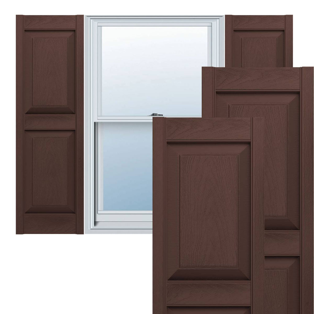 12 inch x 80 inch Vinyl Double Panel Shutters W5262