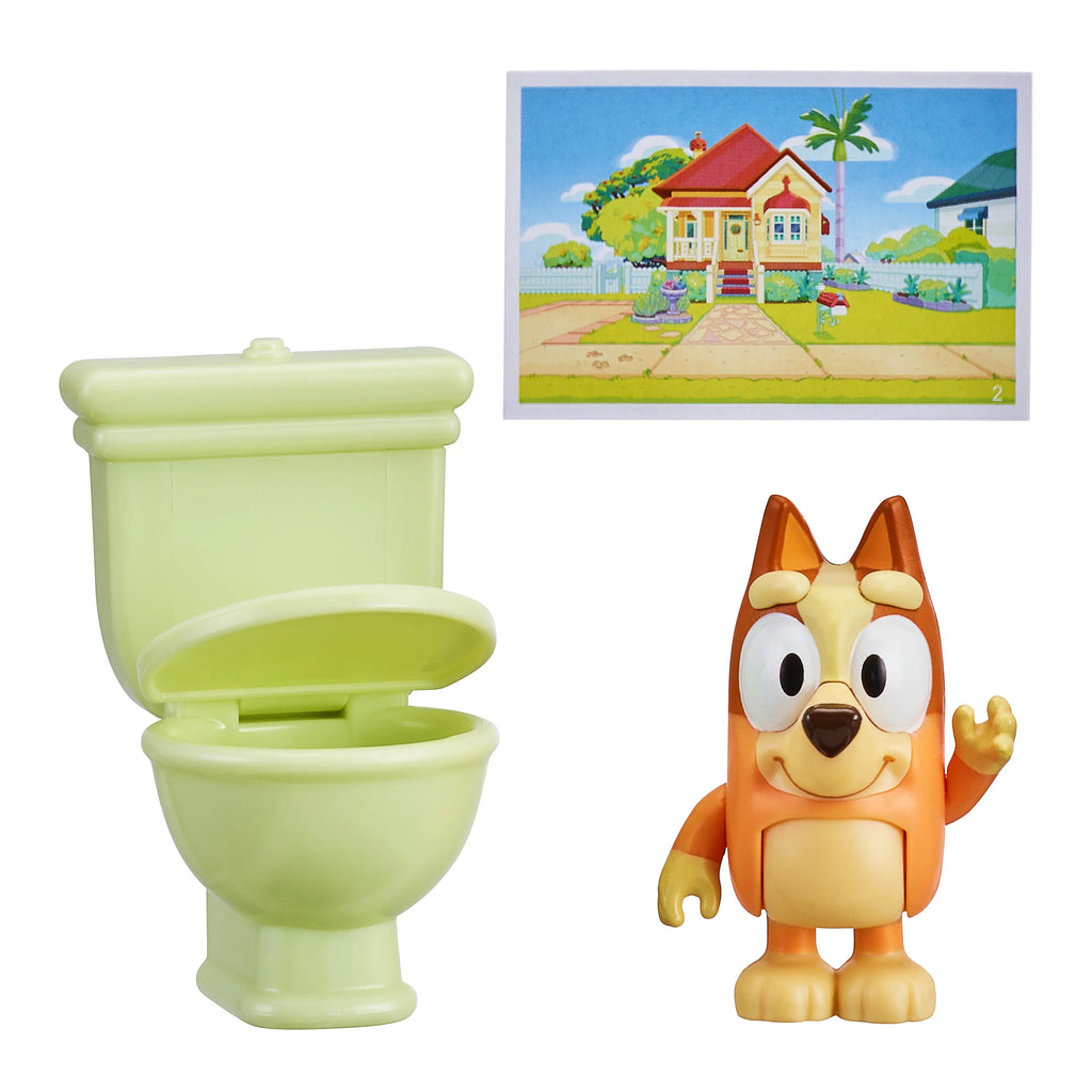 Bluey Story Starter Pack, 1 2-3" Plastic Toy Figure and Accessory, Multi-Color A64150