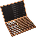 8-Pieces HSS Wood Turning Tools Lathe Chisel Set with Walnut Handle R780