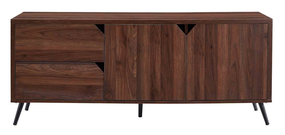 Mid-Century TV Console - Dark Walnut K569