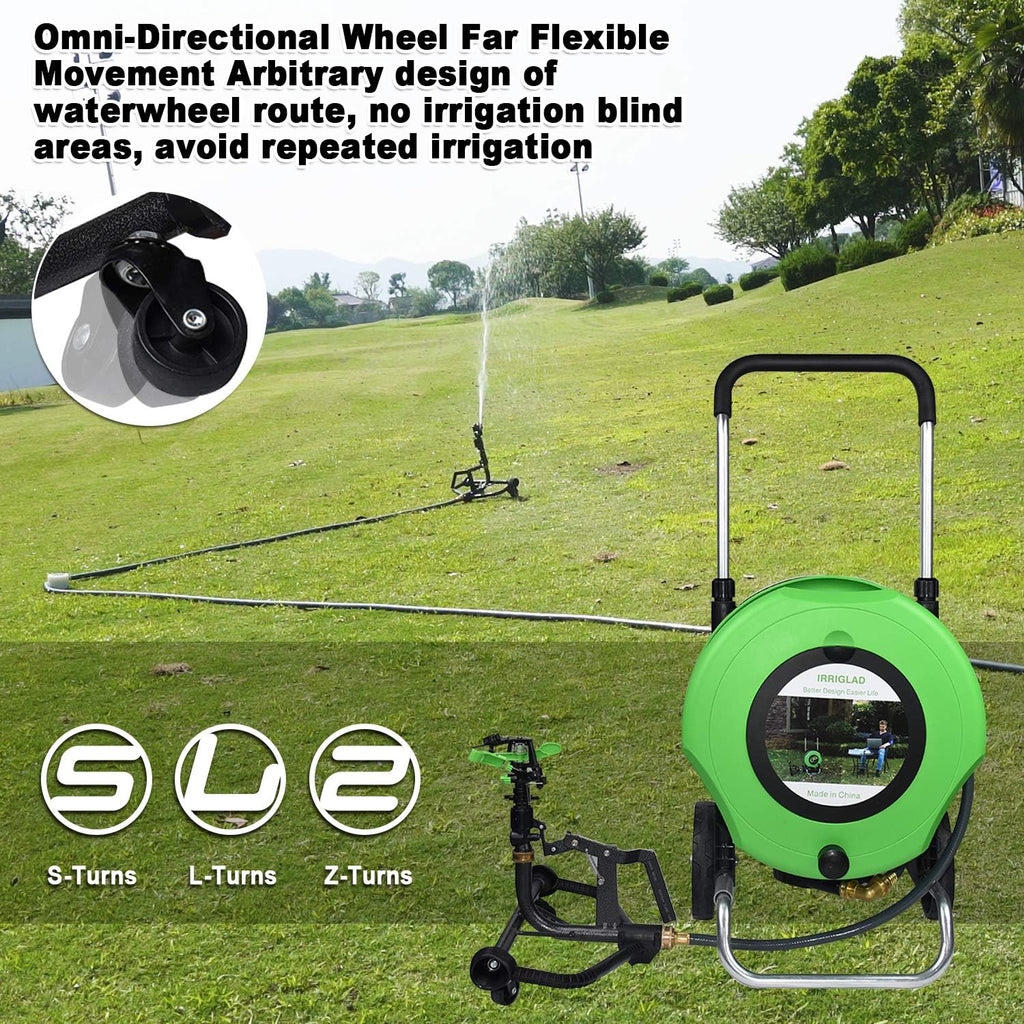 66Ft Retractable Garden Hose Reel Cart H390369