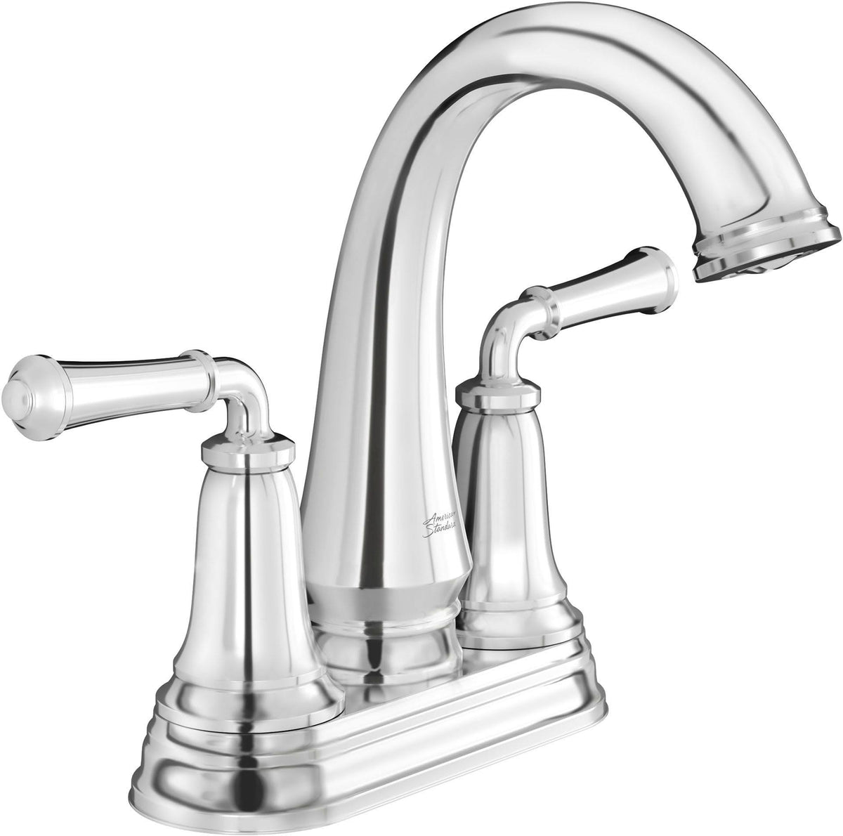 Polished Chrome Centerset Bathroom Faucet with Pop-Up Drain N6140