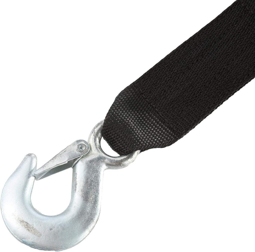 Hand Winch Crank Cable 3500lbs, 23ft Black Webbing, Pack of 2 K28868