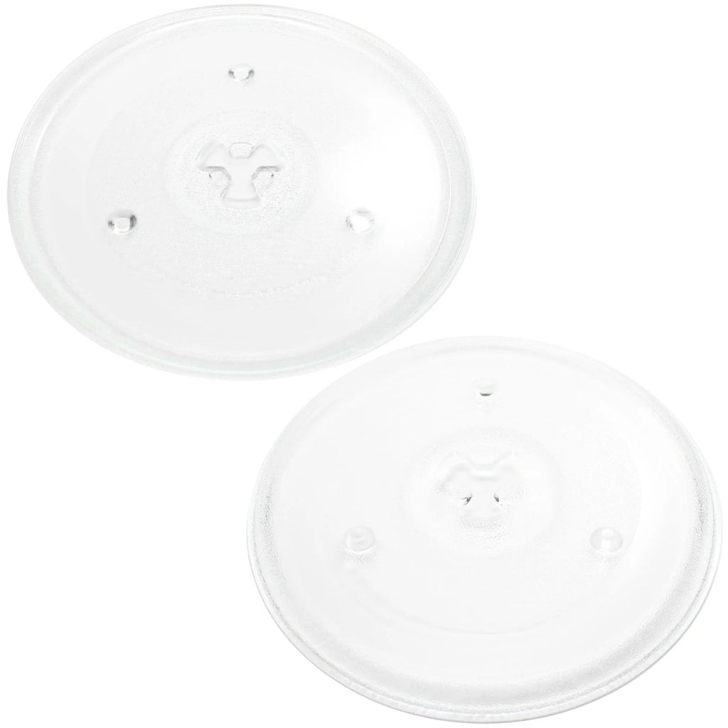2-Pack Replacement Microwave Glass Turntable Tray 10 1/2" (270mm) K645