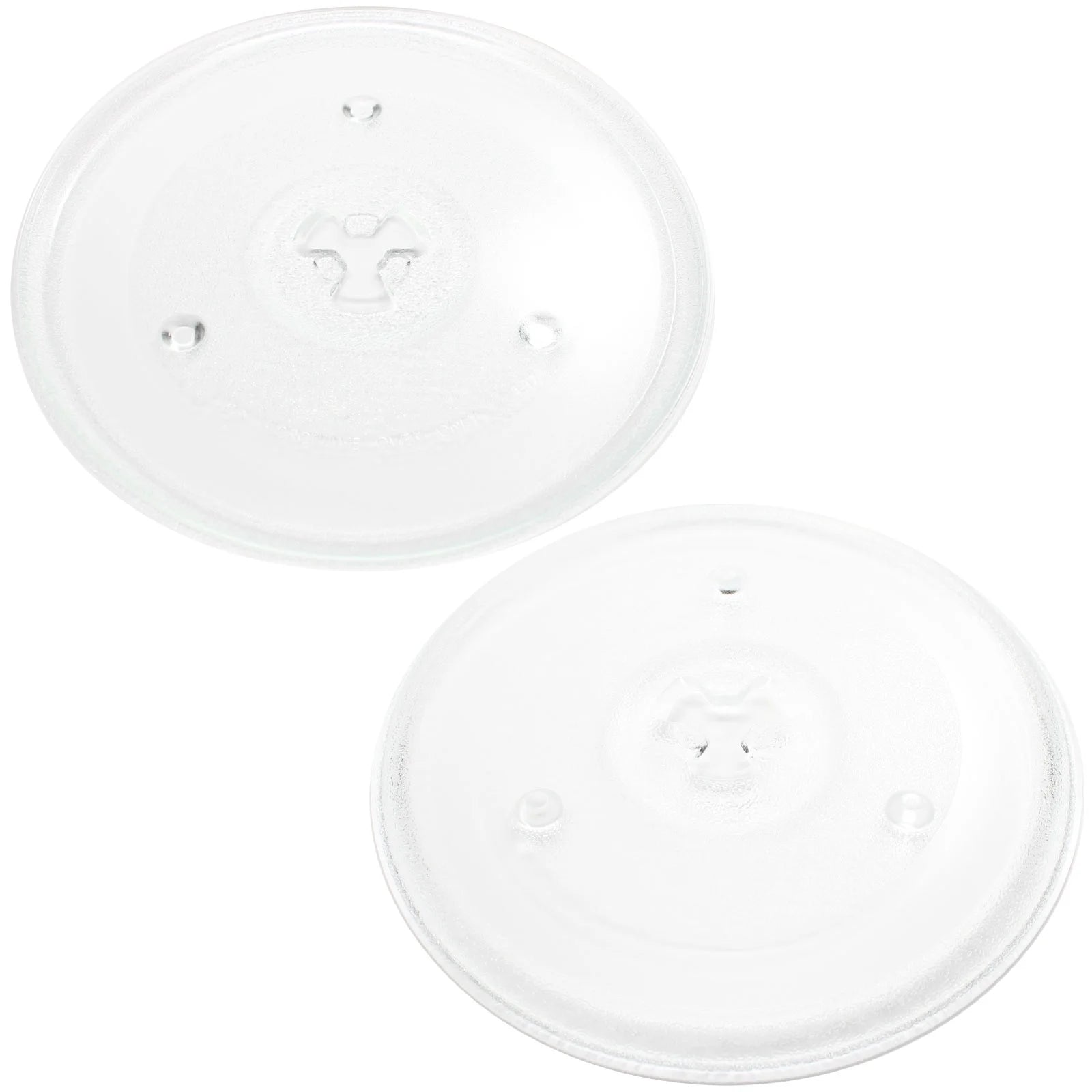 2-Pack Replacement Microwave Glass Turntable Tray 10 1/2" (270mm) K645