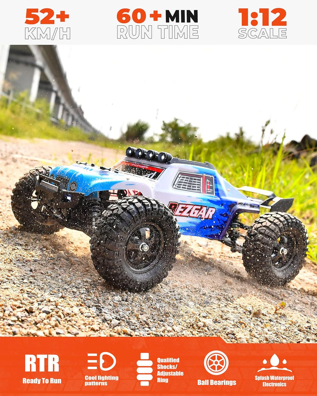 1:12 Scale 4WD Brushless Remote Control Truck R3360