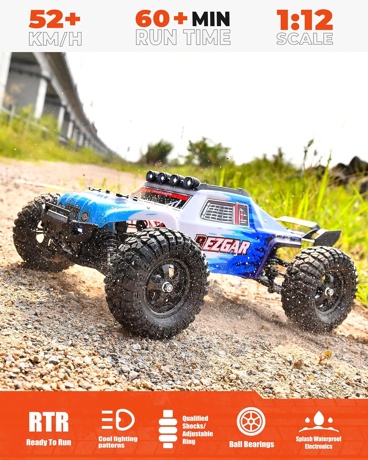 1:12 Scale 4WD Brushless Remote Control Truck R3360