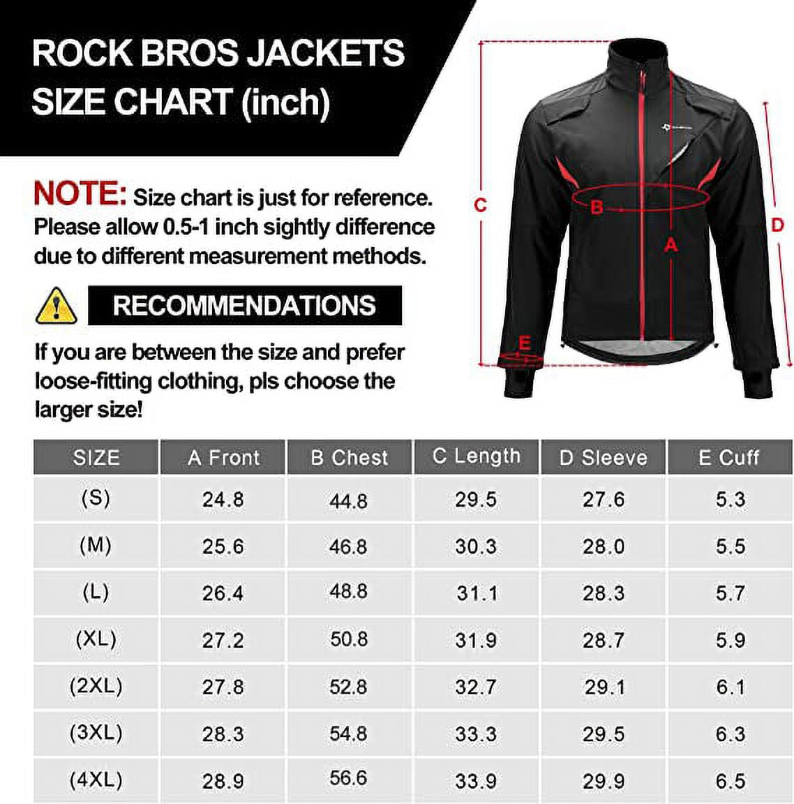 Thermal Fleece Windproof Cycling Jacket 4XL T322552