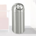 12 Gallon Dome Top Trash Receptacle with Plastic Liner R508