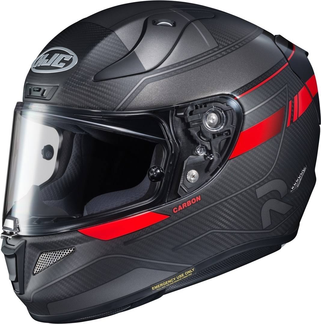 Carbon Helmet, black-red, Size 2XL S762727