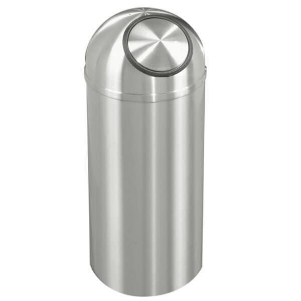 12 Gallon Dome Top Trash Receptacle with Plastic Liner R508