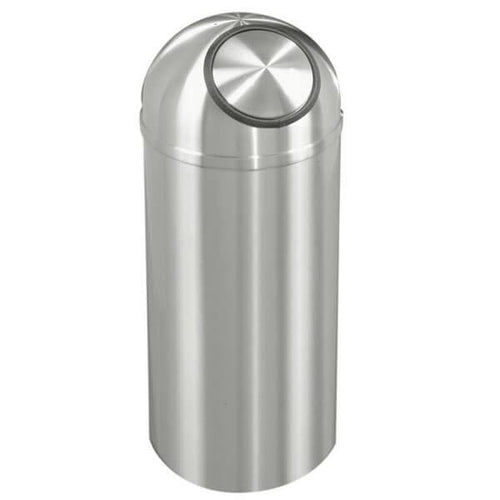 12 Gallon Dome Top Trash Receptacle with Plastic Liner R508