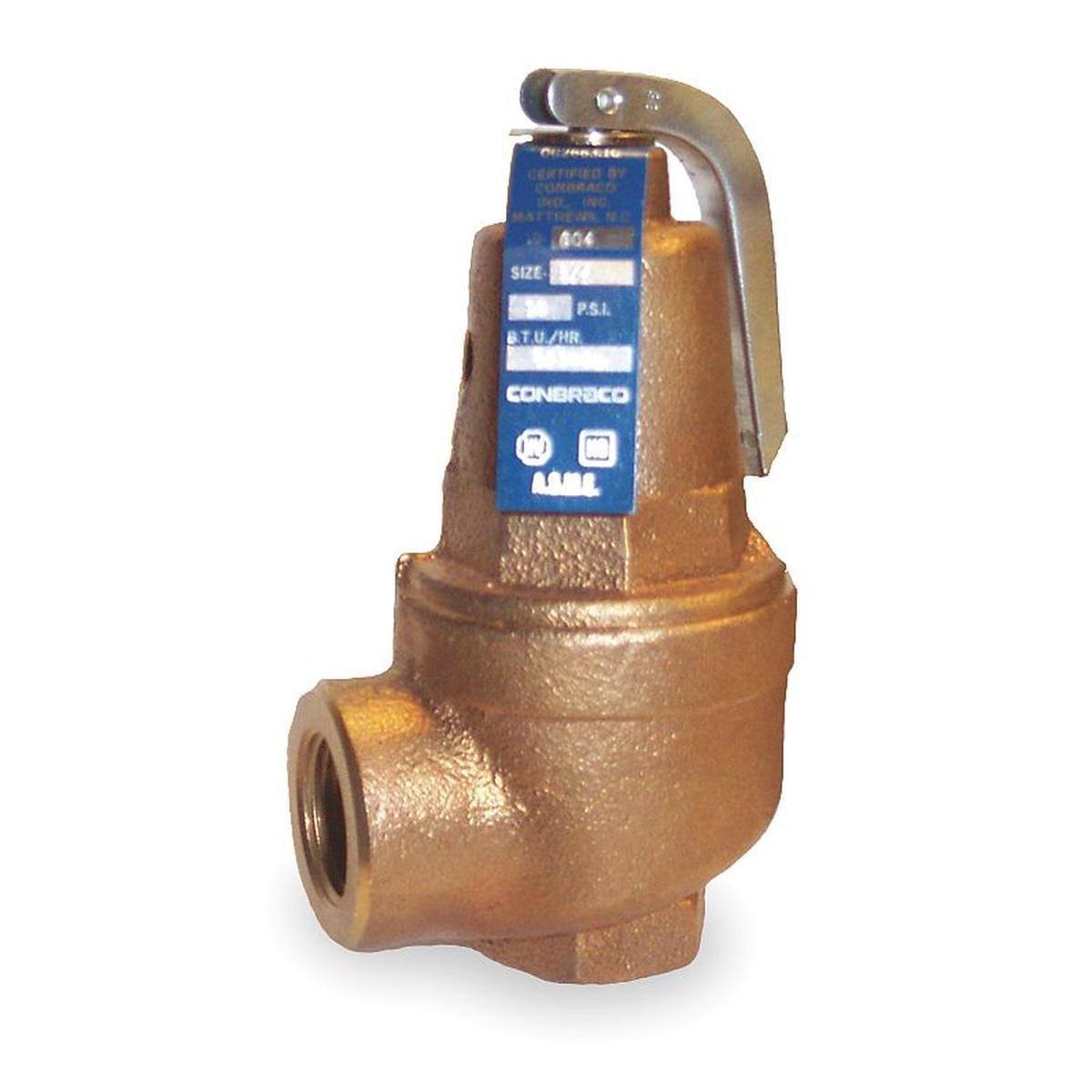 Safety Relief Valve, 3/4in, 100 psi, Bronze F27747