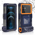 Waterproof Protective Case for Phones Up to 6.9 Inch with Lanyard X32278