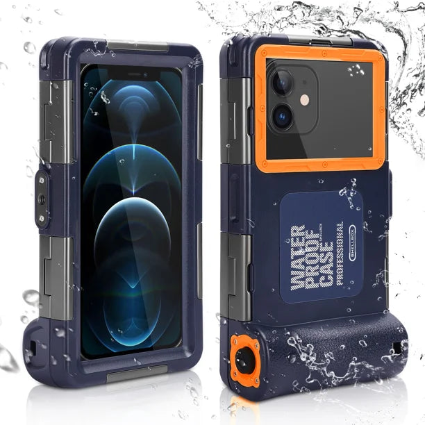 Waterproof Protective Case for Phones Up to 6.9 Inch with Lanyard X32278